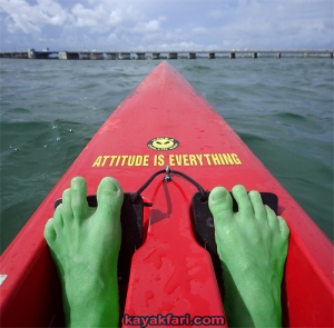 Flex Maslan Kayakfari Fitness Surfski Photography Miami kayak green hulk surf ski paddle attitude is everything incredible